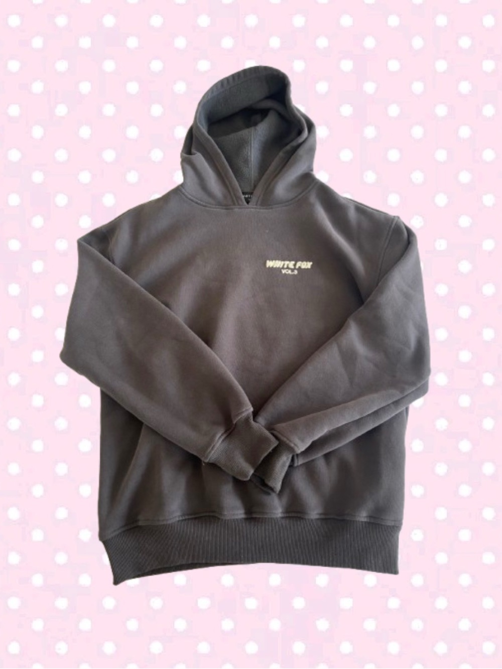 white fox boutique charcoal gray hoodie !!! 𝜗𝜚